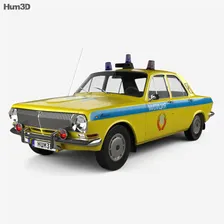 ГАЗ-24 Волга Милиция 1967 3D модель