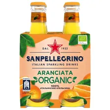 Напиток б/алк газ S.Pellegrino Апельсин organic стекло 0,2л спайка 4шт