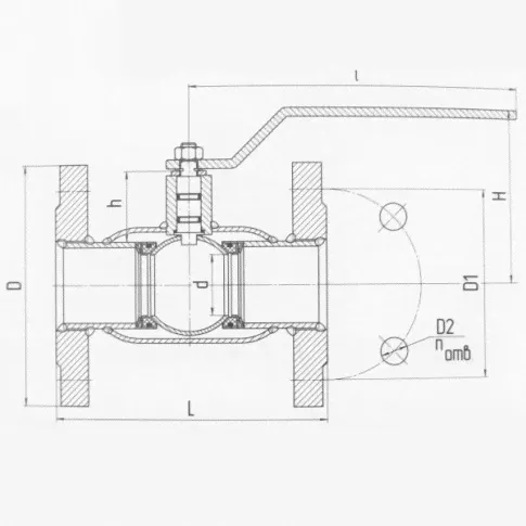 Кран LD КШЦФ Ду250 Газ-0
