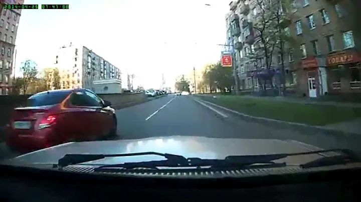 ГАЗ-24 оттормаживание в дым (передняя камера)