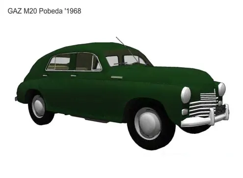 ГАЗ М20 Победа '1968 - 3D-модель-0