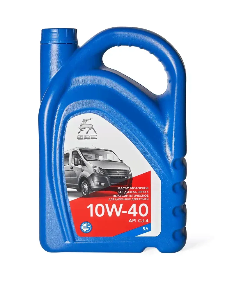 Масло моторное ГАЗ 10W40 дизель Евро-5 CJ-4/SL; E9 п/синтетика 5 л