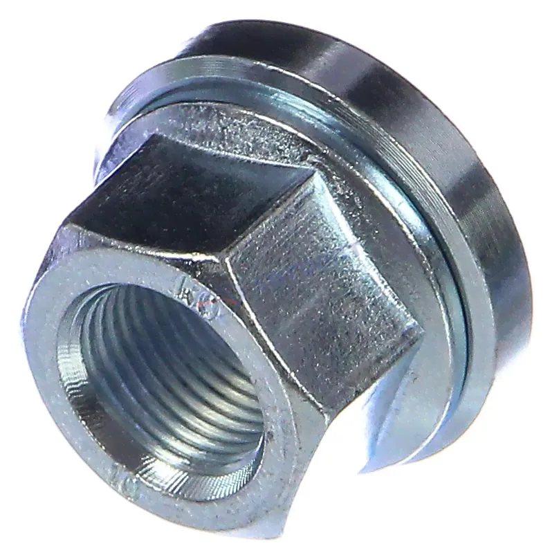 Гайка колеса ГАЗ-3302, 5301 с шайбой М18х1,5 кл.27 цинк (3302k3101034) "Крепкий орешек"
