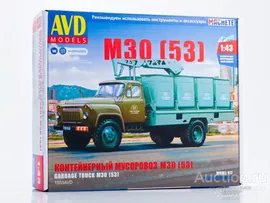 Сборная модель контейнерный мусоровоз М30 (ГАЗ-53) 1553AVD