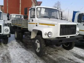 Полноприводный четырехтонник ГАЗ-33086 Земляк с бортовой платформой