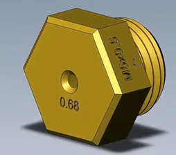 Комплект жиклеров для перевода водонагревателей на сжиженный газ M5*0.5-0,68