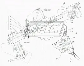 3111.3709100-08 Переключатель L=170; 12V; 9 плоских клемм с кнопкой аварийной остановки указателей поворотов и света ГАЗ-31105, Волга Точмаш