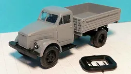 Грузовой автомобиль ГАЗ-51 бортовой (тёмно-серый), 1:87, 1946—1975, СССР