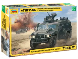 Российский бронеавтомобиль ГАЗ «ТИГР-М» с модулем «Арбалет» 1/35