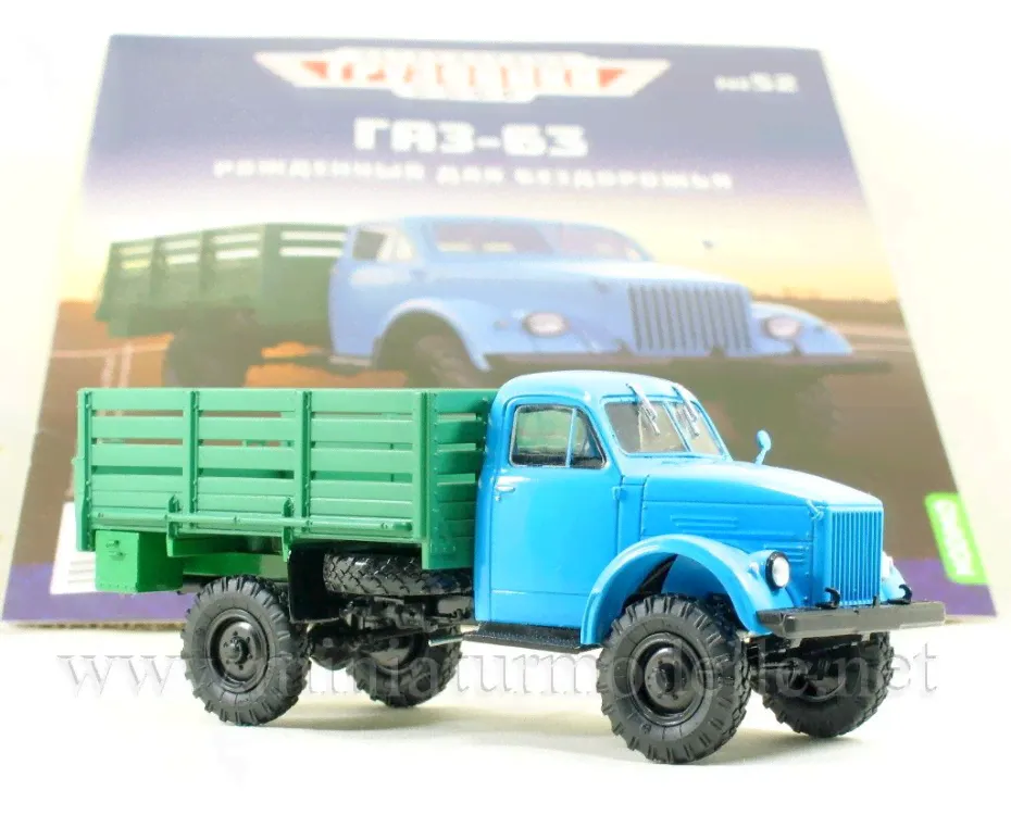 1:43 ГАЗ 63 борт с журналом №52-0