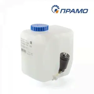 Омыватель электрический 1122.5208010-02 (Прамо)ГАЗ 3102, 3302, 2705; ПАЗ (кроме 4230 «Аврора»)(2л с боковым насосом, 12В, с фильтром, без трубопровода)