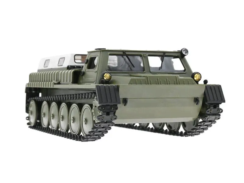 Радиоуправляемый гусеничный советский вездеход WPL ГАЗ-71 RTR масштаб 1:16 2.4G - WPLE-1-3