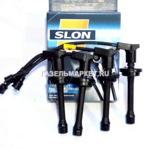 Провода высоковольтные ГАЗ-3302 дв.406,405 SLON с наконечниками-0