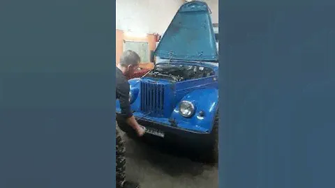 Заводим с кривого стартера газ 69