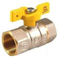 Кран ДУ 20 (газ) шар. бабочка г/г СТМ ГАЗ