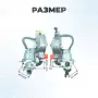 Карбюратор двухтопливный для генератора 168F (GX160-GX200) (газ-бензин)