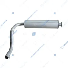Глушитель ГАЗ-3308 Садко ЕВРО-2 (бензин) с трубой (фланец три отверстия)