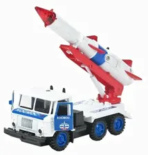 Грузовик ТЕХНОПАРК ГАЗ 66 Космос с ракетой, CT-1299-R-1