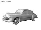 ГАЗ 12 ЗиМ '1950 - 3D-модель