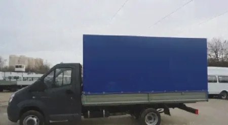 Тент 4,25х2,07х1,75м на ГАЗ 330202 (стандарт +50см), синий-0